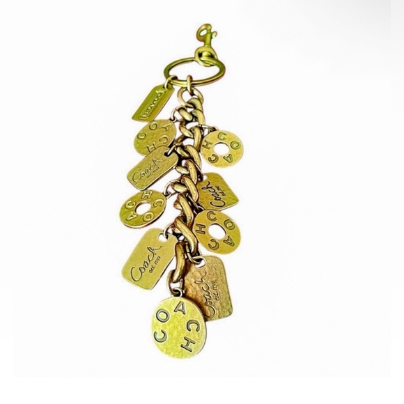 Coach vintage model #92124, featuring multiple hammered coin charms RARE! - Picture 2 of 6